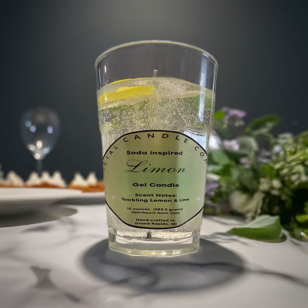 Limon Gel Candle - Lemon Lime Soda Inspired