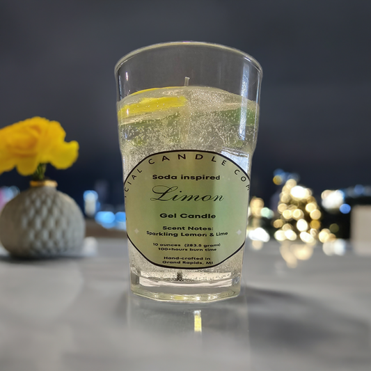 Limon Gel Candle - Lemon Lime Soda Inspired