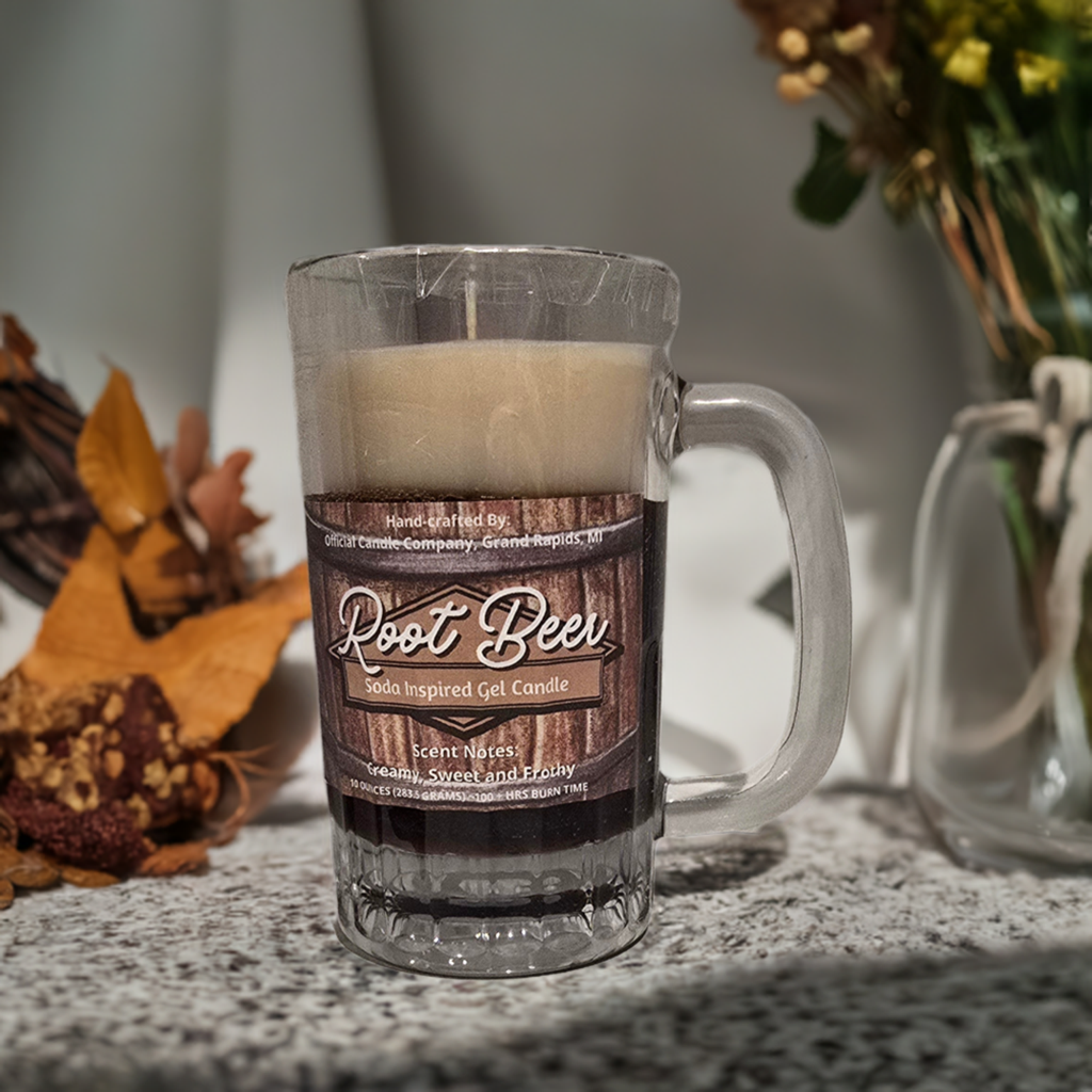 RootBeer Soda Inspired Gel Candle