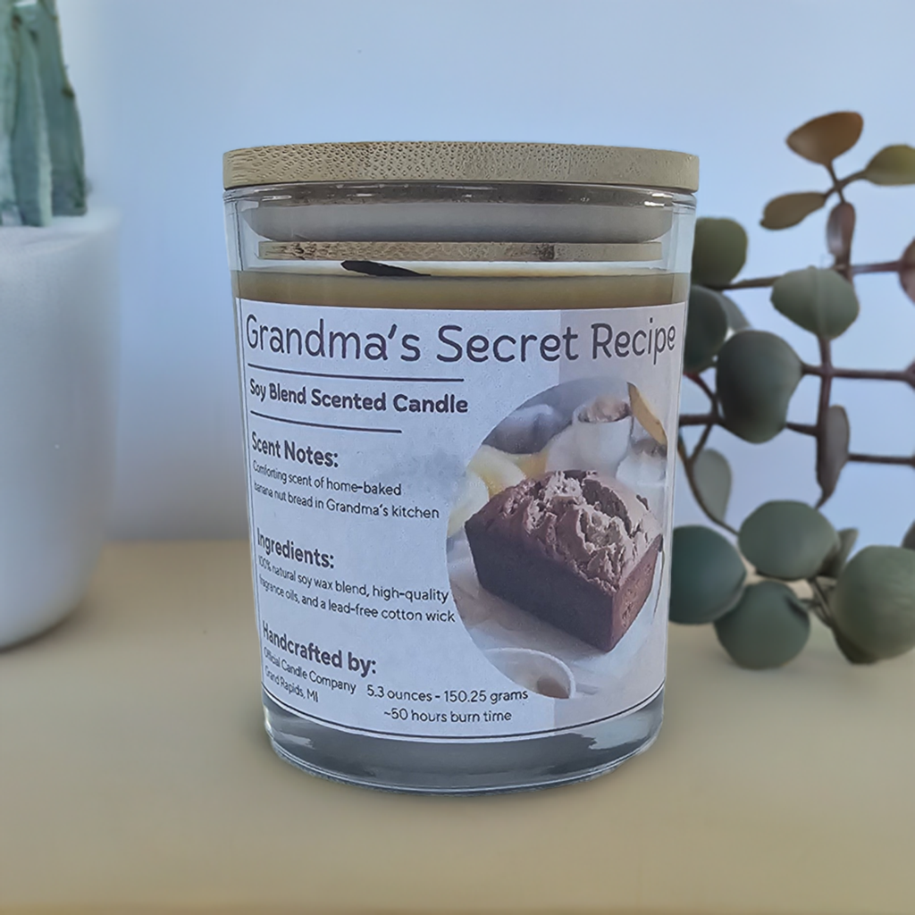 Grandma's Secret Recipe Soy Blend Candle