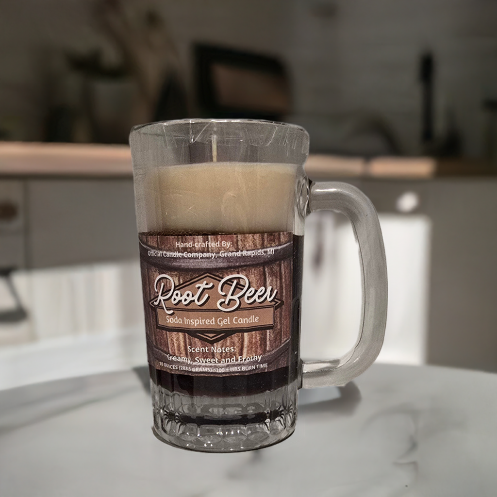 RootBeer Soda Inspired Gel Candle