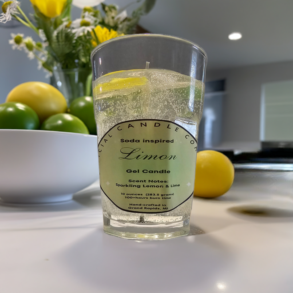 Limon Gel Candle - Lemon Lime Soda Inspired