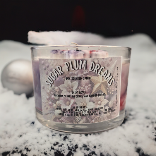 Sugar Plum Dreams 3-wick Candle