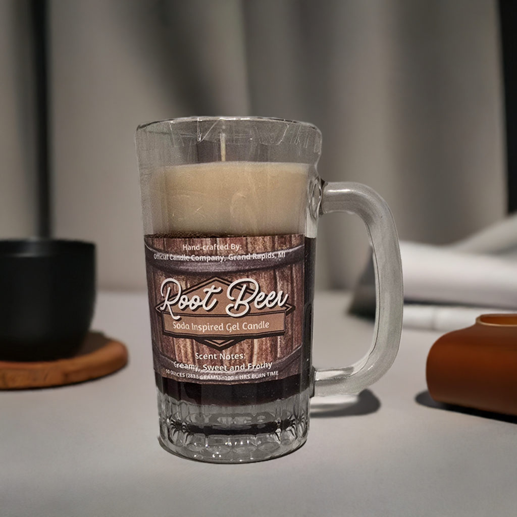 RootBeer Soda Inspired Gel Candle